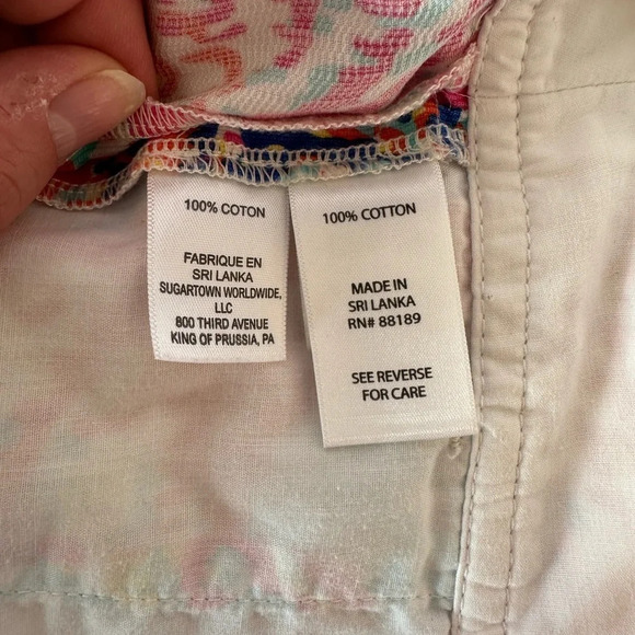 Lilly Pulitzer The Callahan Short Size 2 Multicolor Tropical Print 100% Cotton - Picture 5 of 7